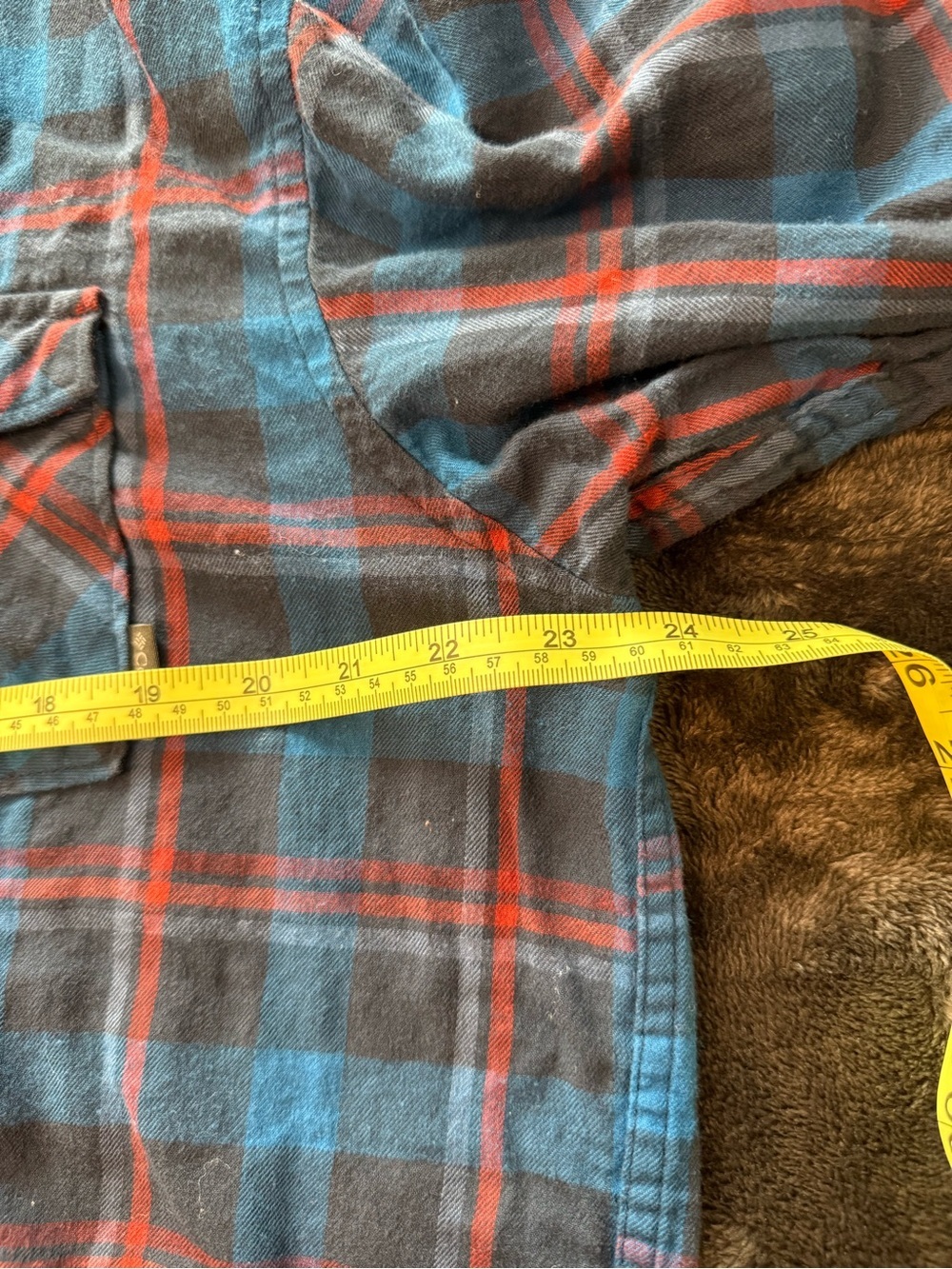 Columbia Men's black, Blue & Red Plaid Lightweight Flannel Shirt lumberjack - Picture 7 of 11